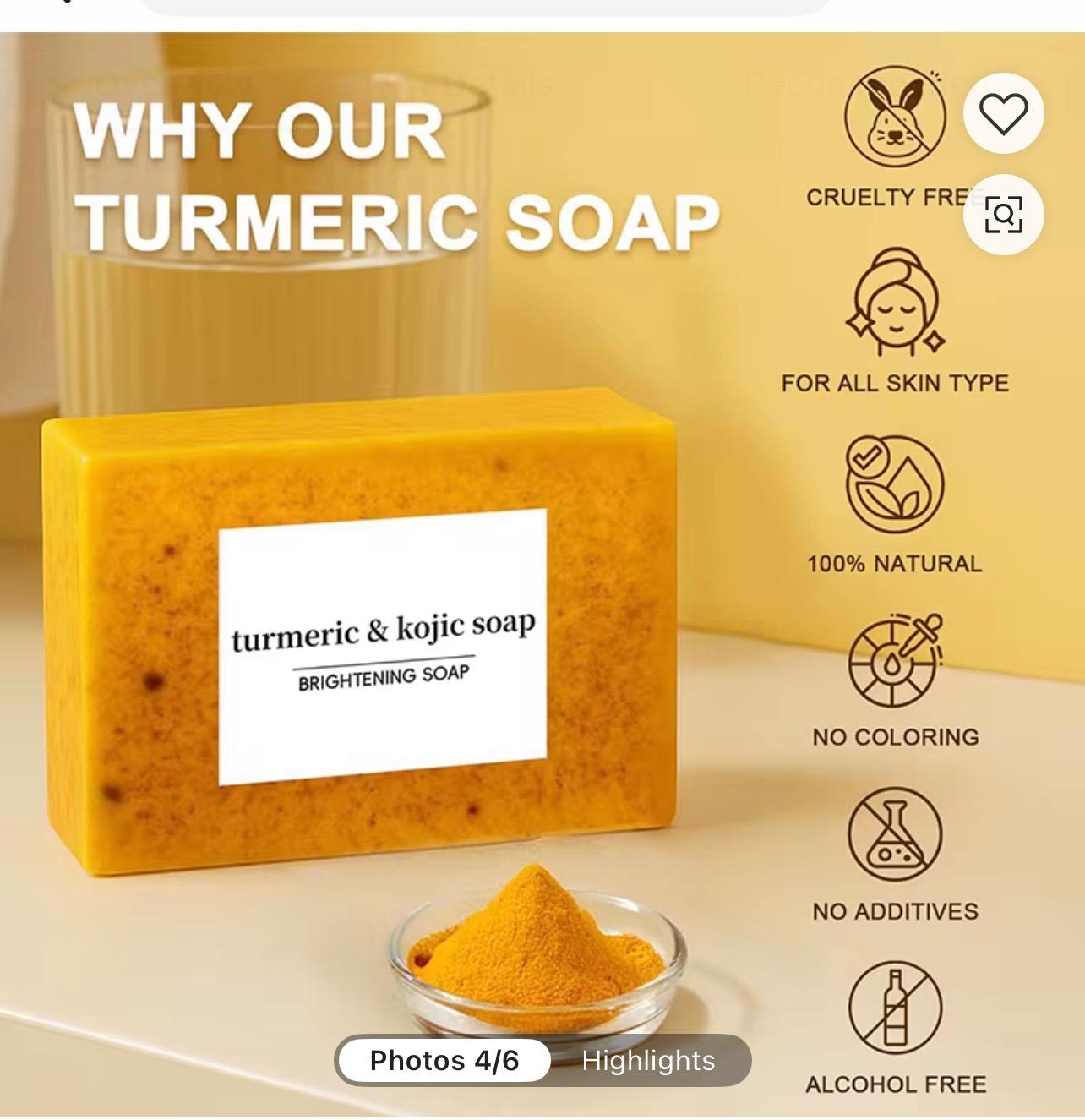 Turmeric soap